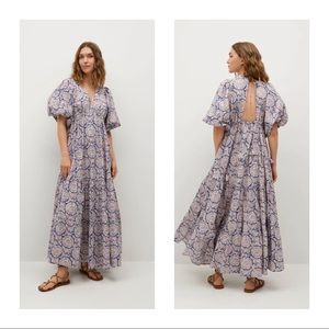 Mango x Chufy printed maxi dress
